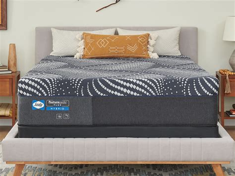 Sealy posturepedic plus hybrid high point 14'' plush mattress - This Sealy mattress was proudly built, assembled, and tested in the USA, and is backed by a 10-year limited warranty. The design delivers pressure-relieving comfort with targeted support for your back and core. Firm feel mattress topped with a refreshing cool-to-touch cover allows for a peaceful night's rest.